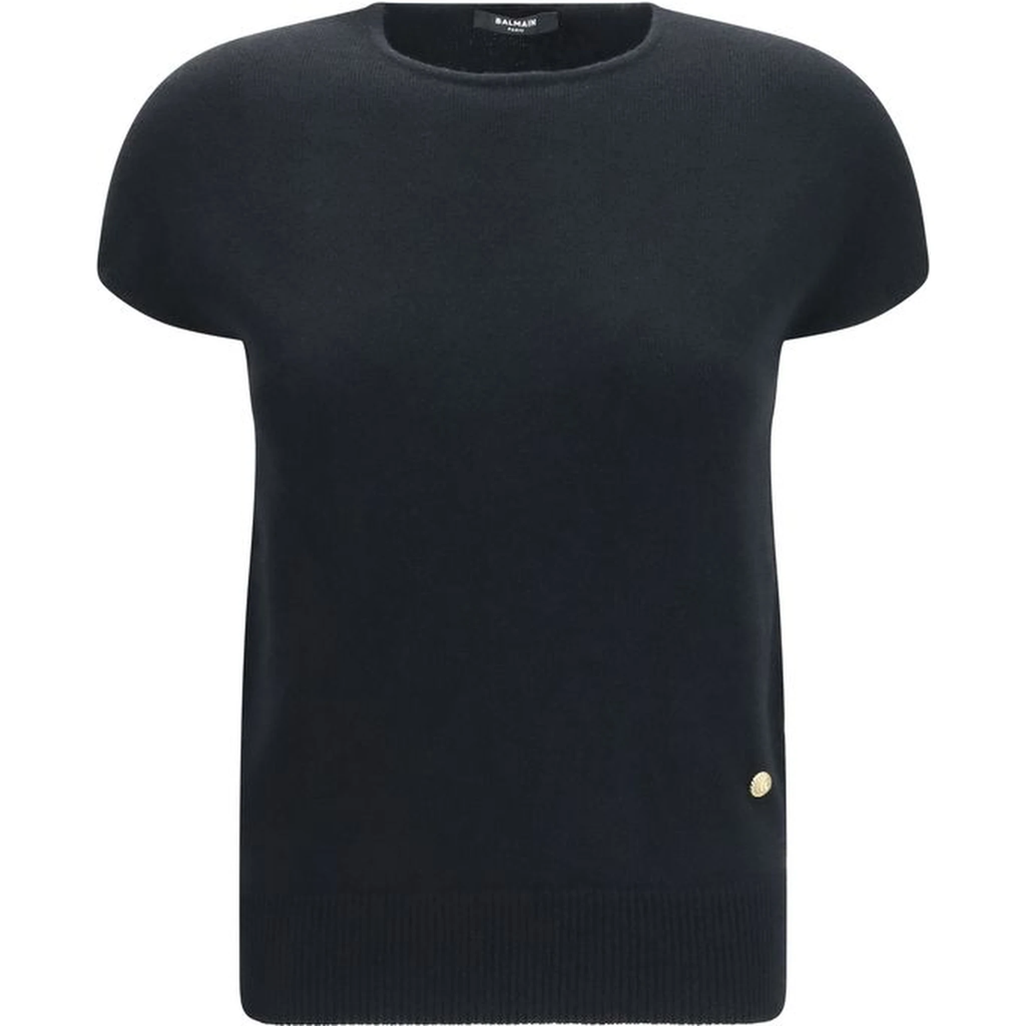 Black Wool Oves Aries Sleeveles Sweater