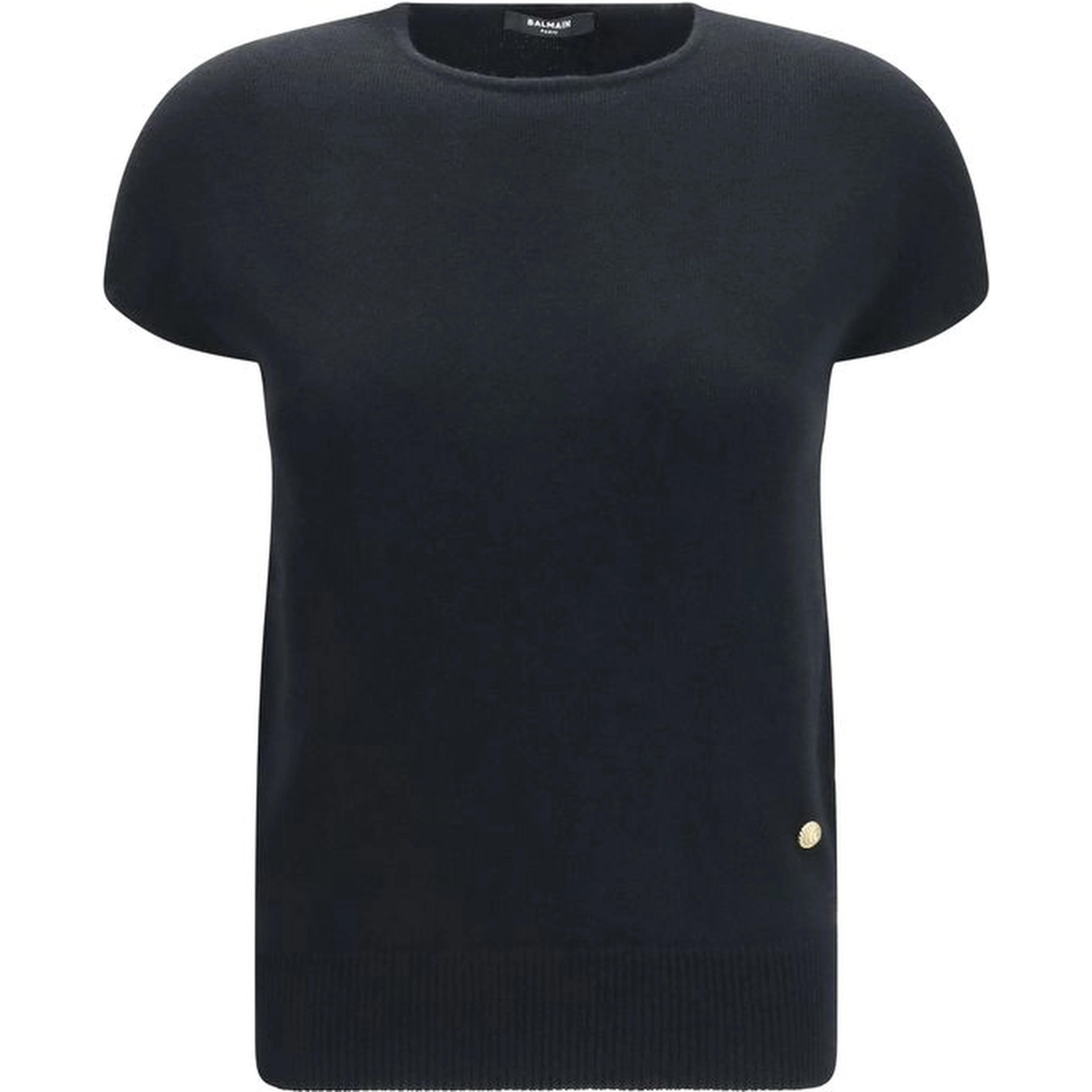 Black Wool Oves Aries Sleeveles Sweater