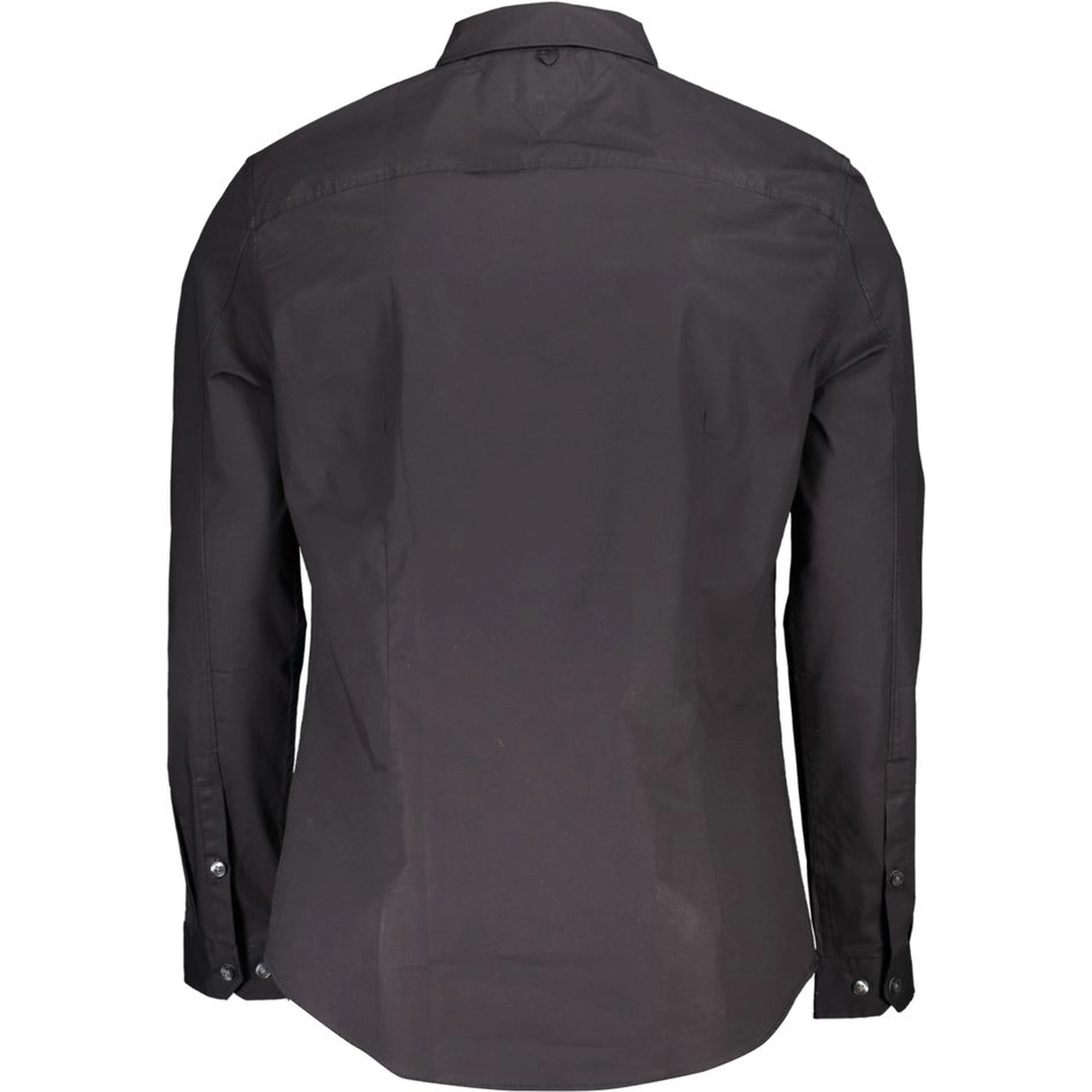 Black Cotton Men's Shirt