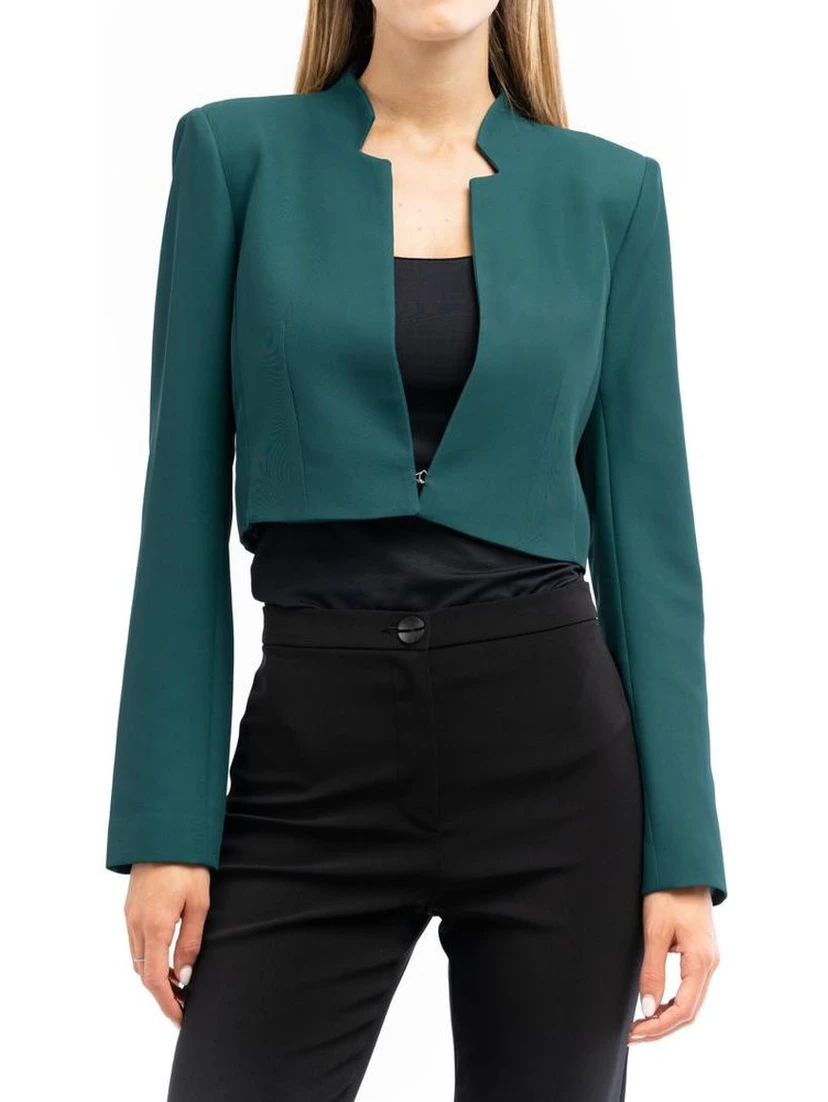 Brown Polyester Blazer