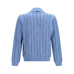 Blue Cotton Sweatshirt