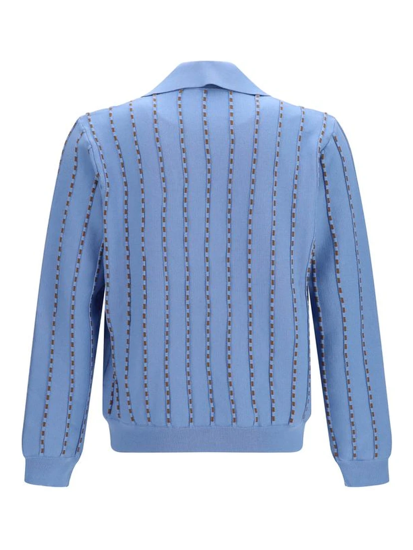 Blue Cotton Sweatshirt