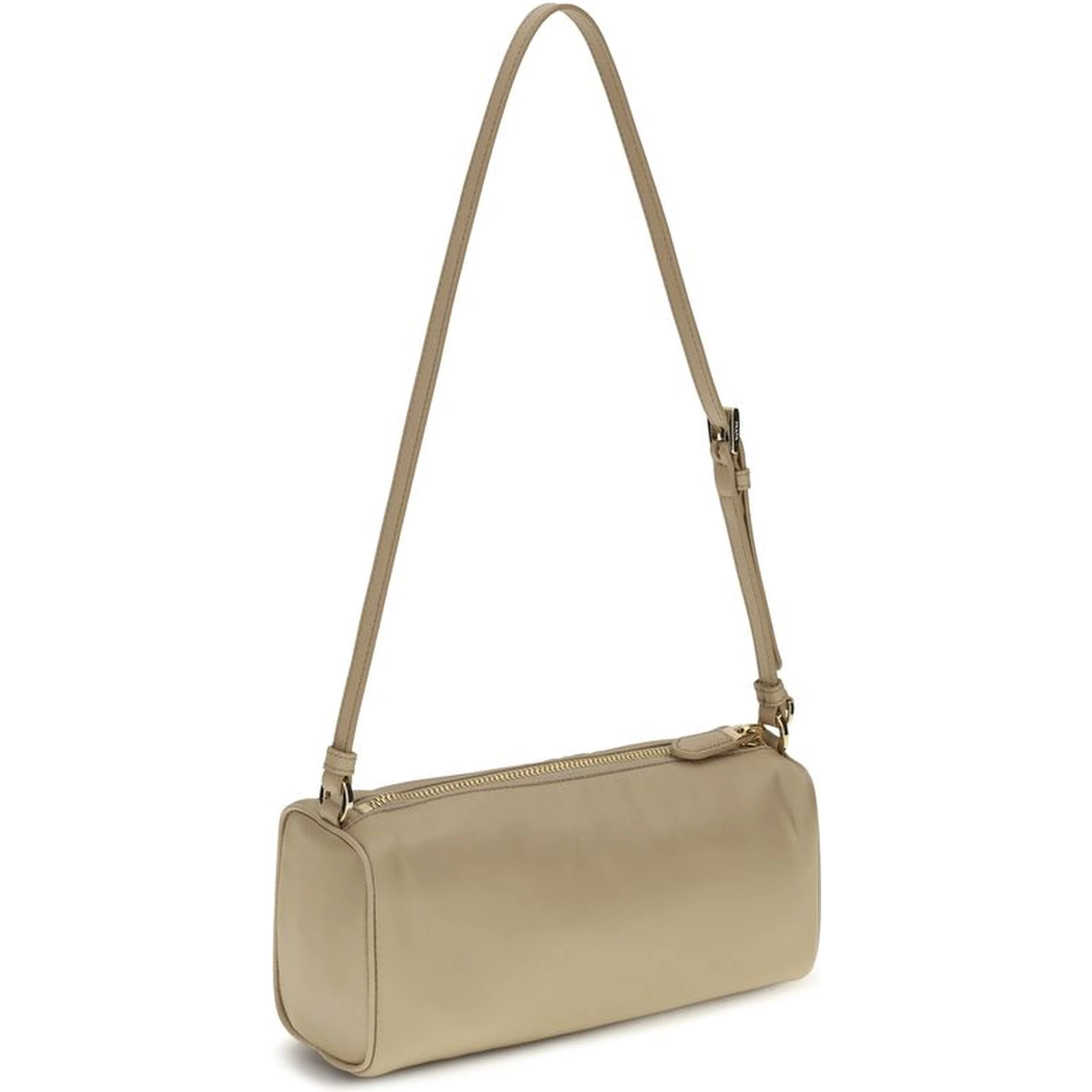 Beige Nylon Shoulder Bag