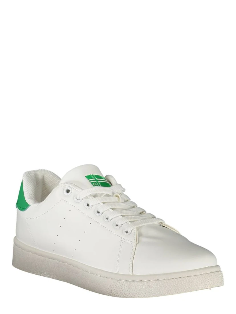 White Polyurethane Men's Sneaker