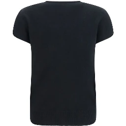 Black Wool Oves Aries Sleeveles Sweater