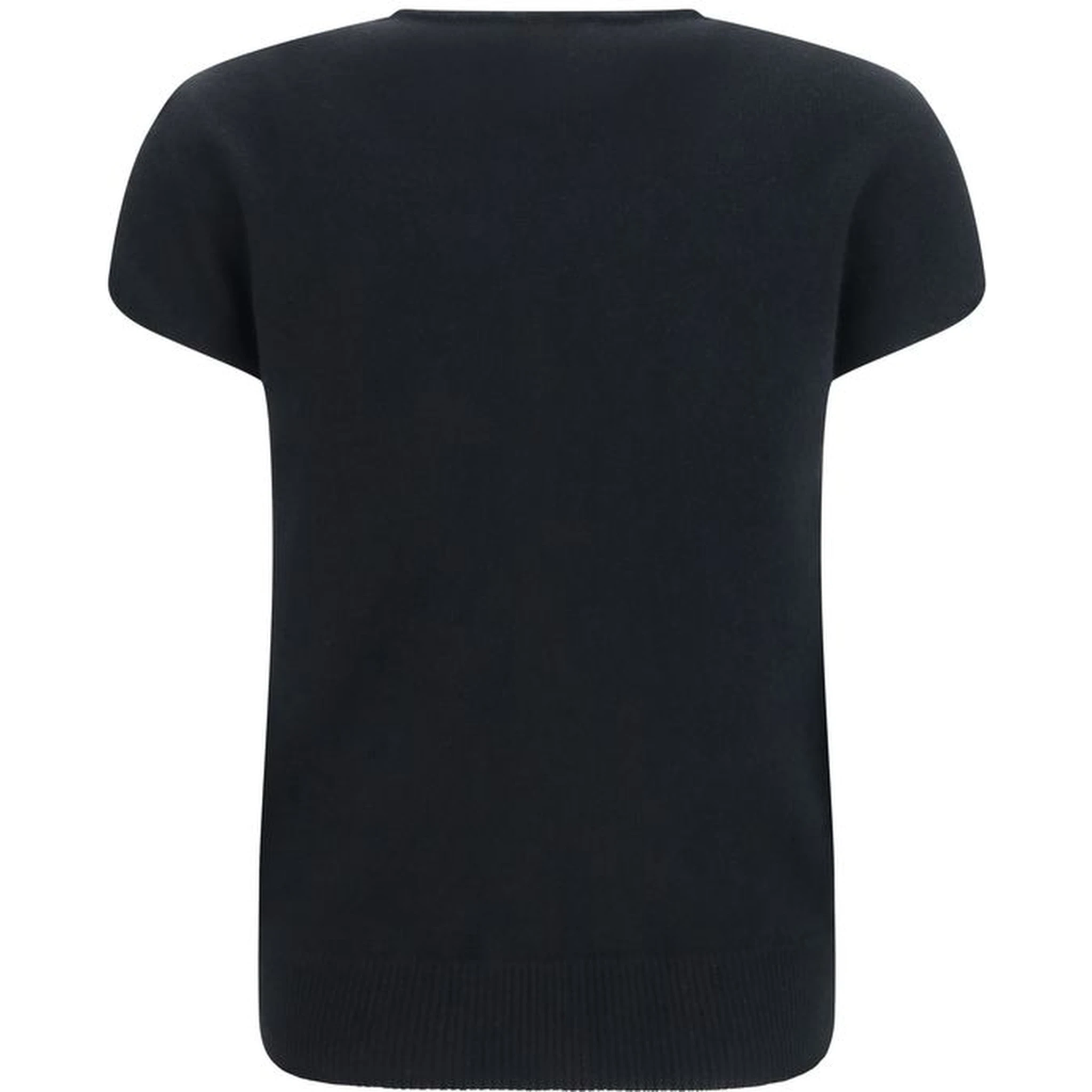 Black Wool Oves Aries Sleeveles Sweater