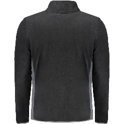 Black Polyester Mens Sweatshirt