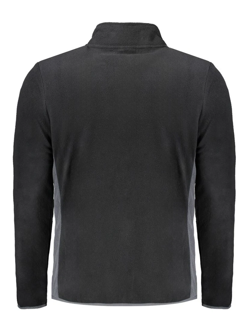 Black Polyester Mens Sweatshirt