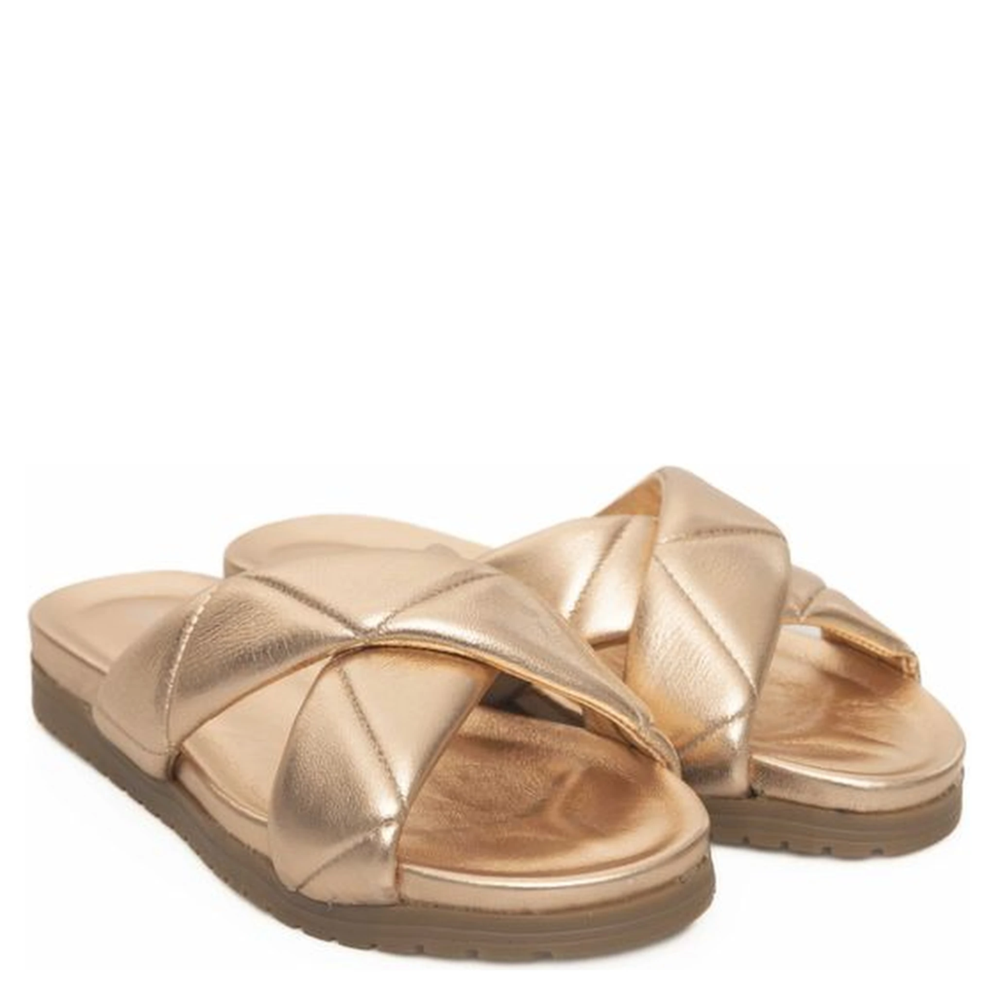Beige Lambskin Women Sandal