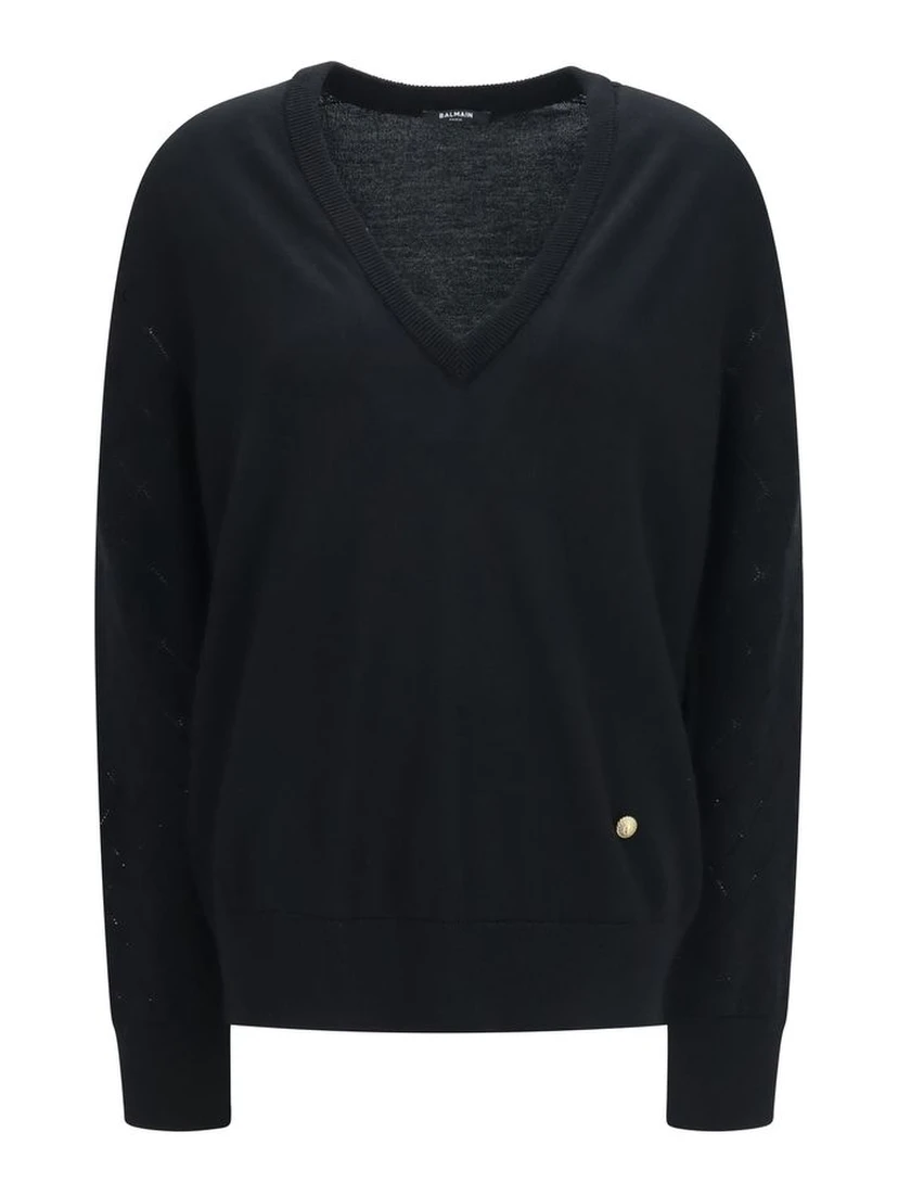 Black Wool Oves Aries Sweatshirt