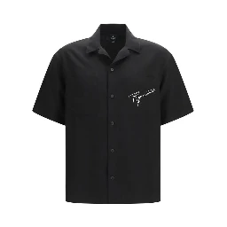 Black Lyocell Pattern Shirt