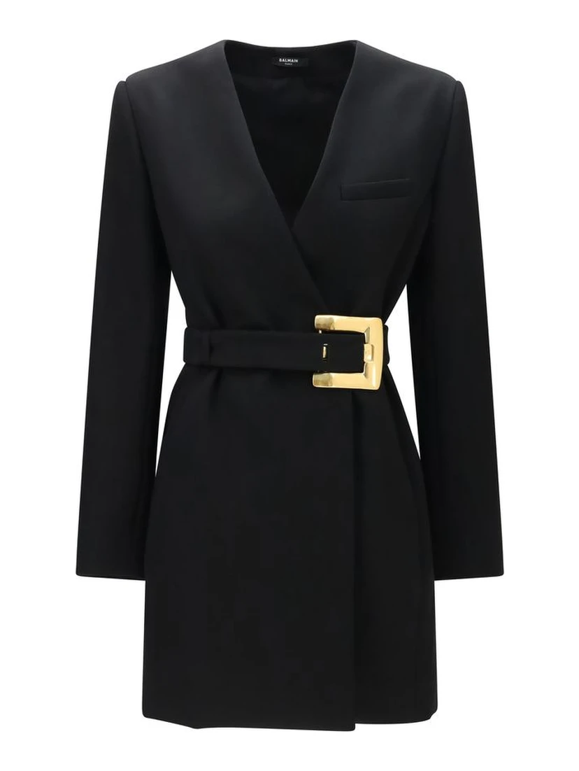 Black Wool Oves Aries Blazer