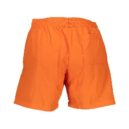 Orange Polymide Men's Swimwear