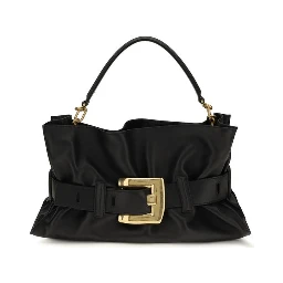 Black Calf Leather Bos Taurus Shoulder Bag