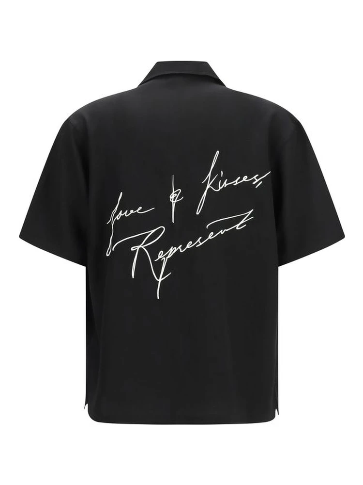 Black Lyocell Pattern Shirt alternative