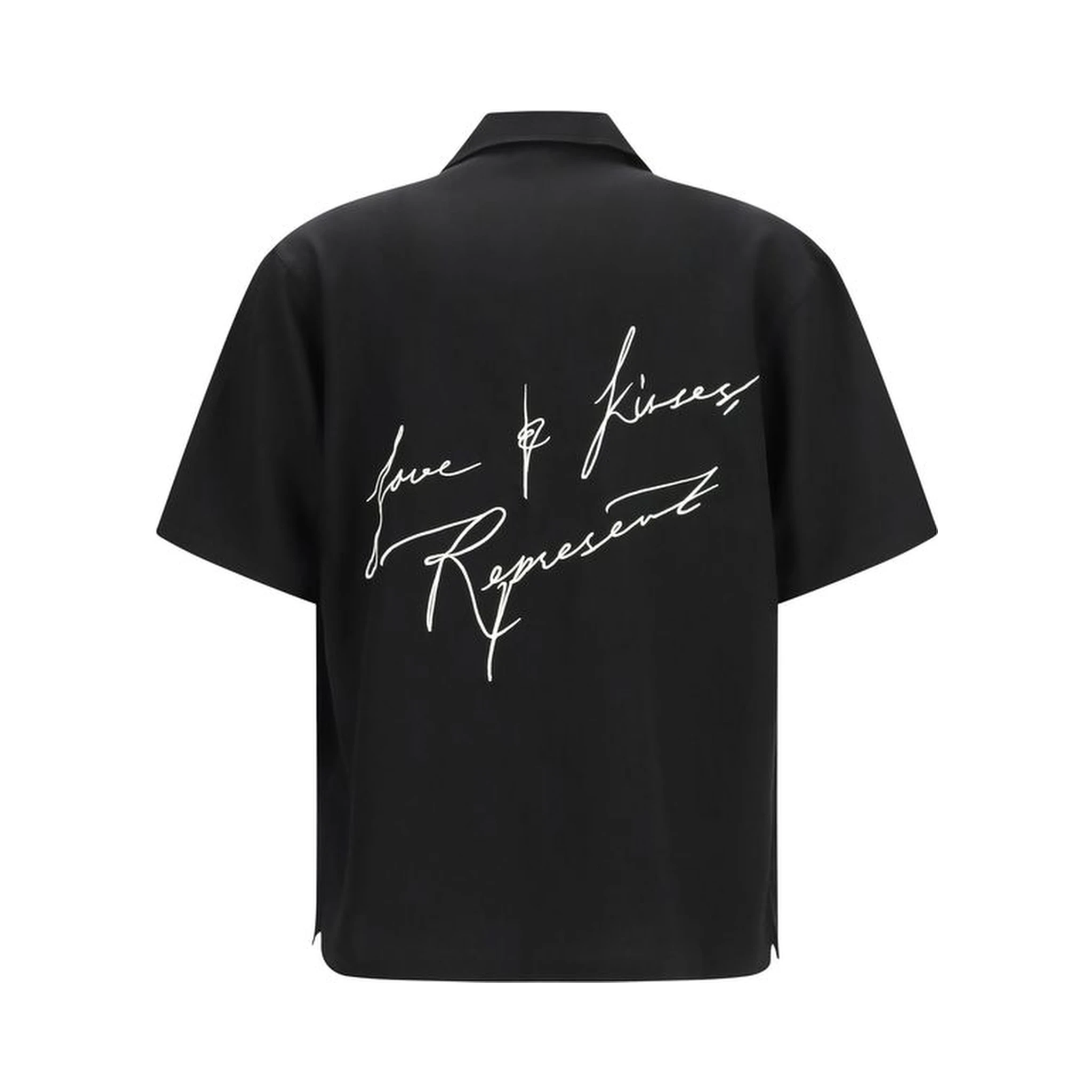 Black Lyocell Pattern Shirt
