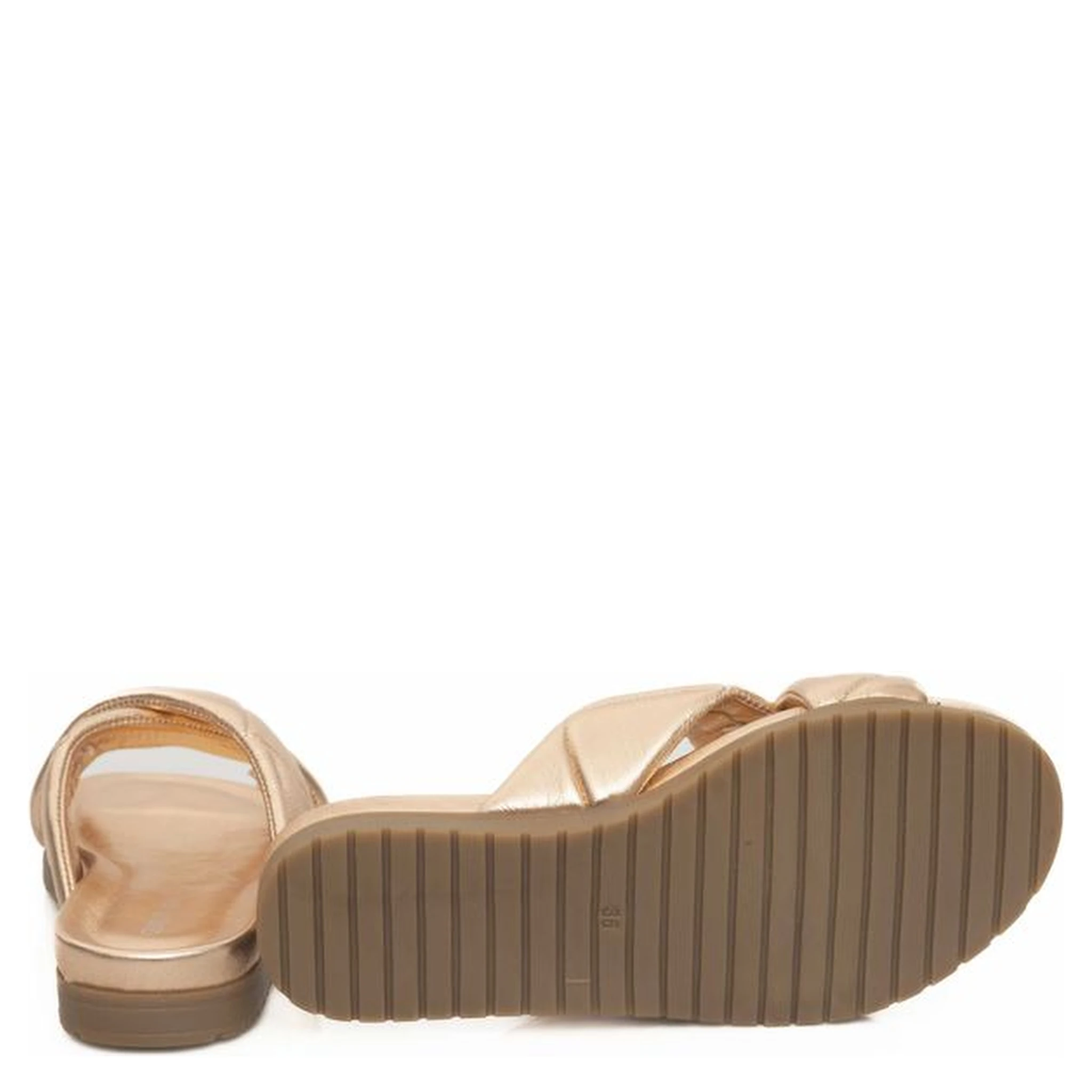 Beige Lambskin Women Sandal