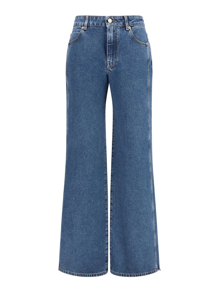 Blue Cotton Jeans Denim