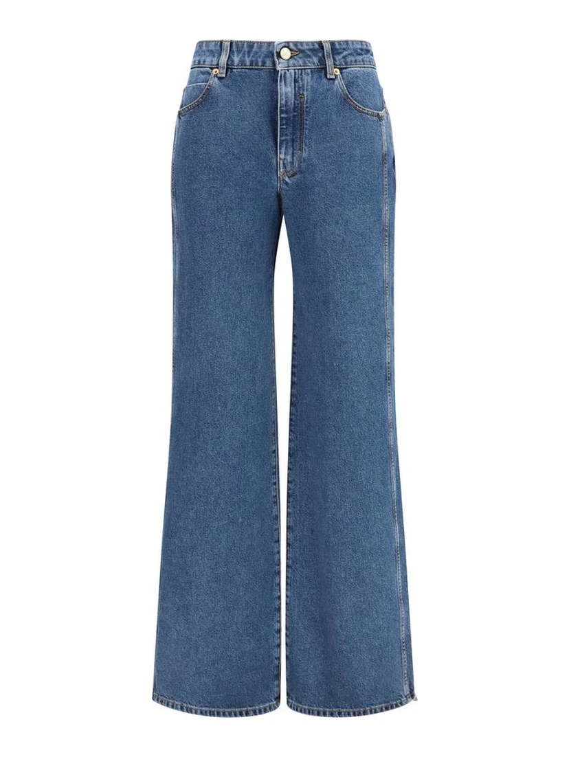 Blue Cotton Jeans Denim
