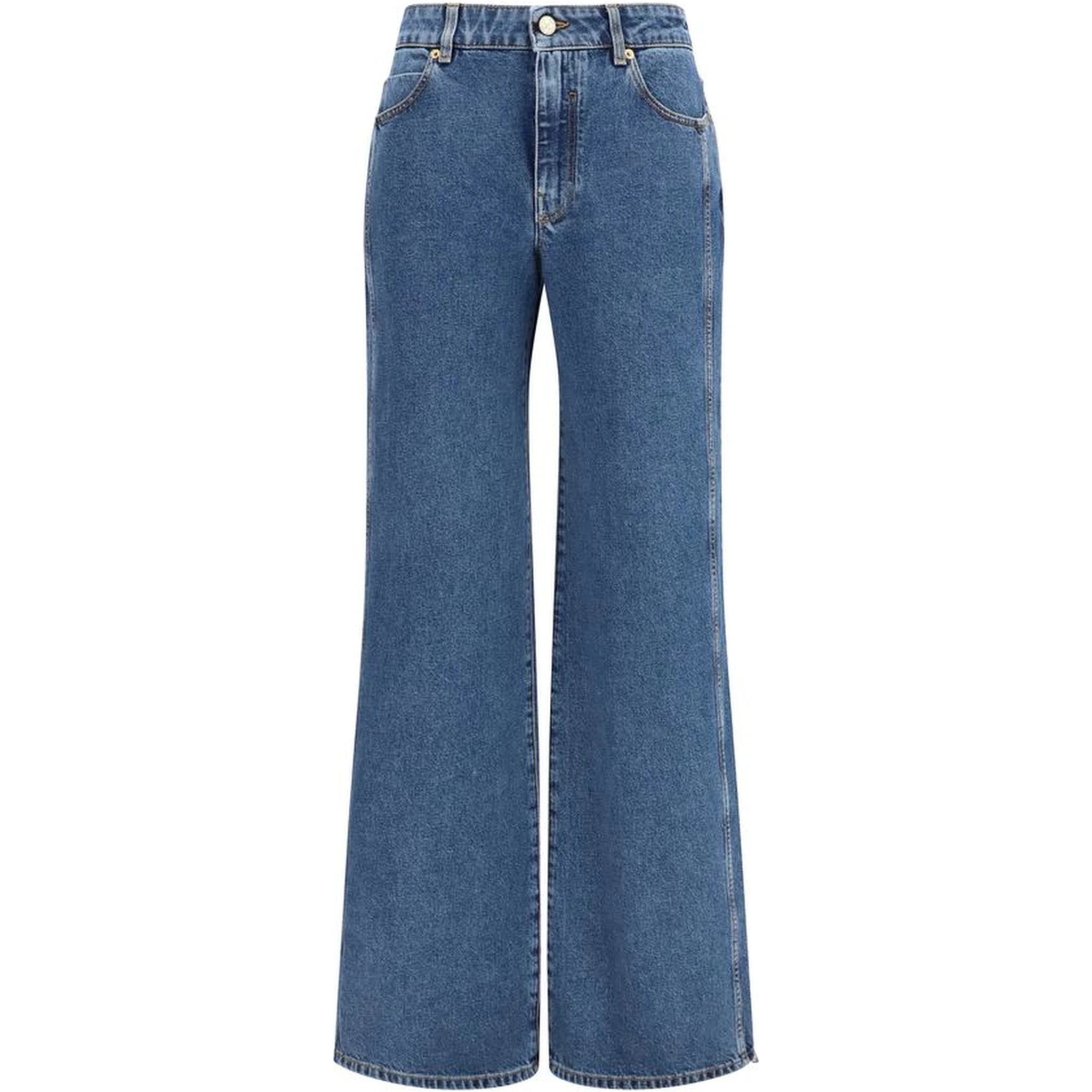Blue Cotton Jeans Denim