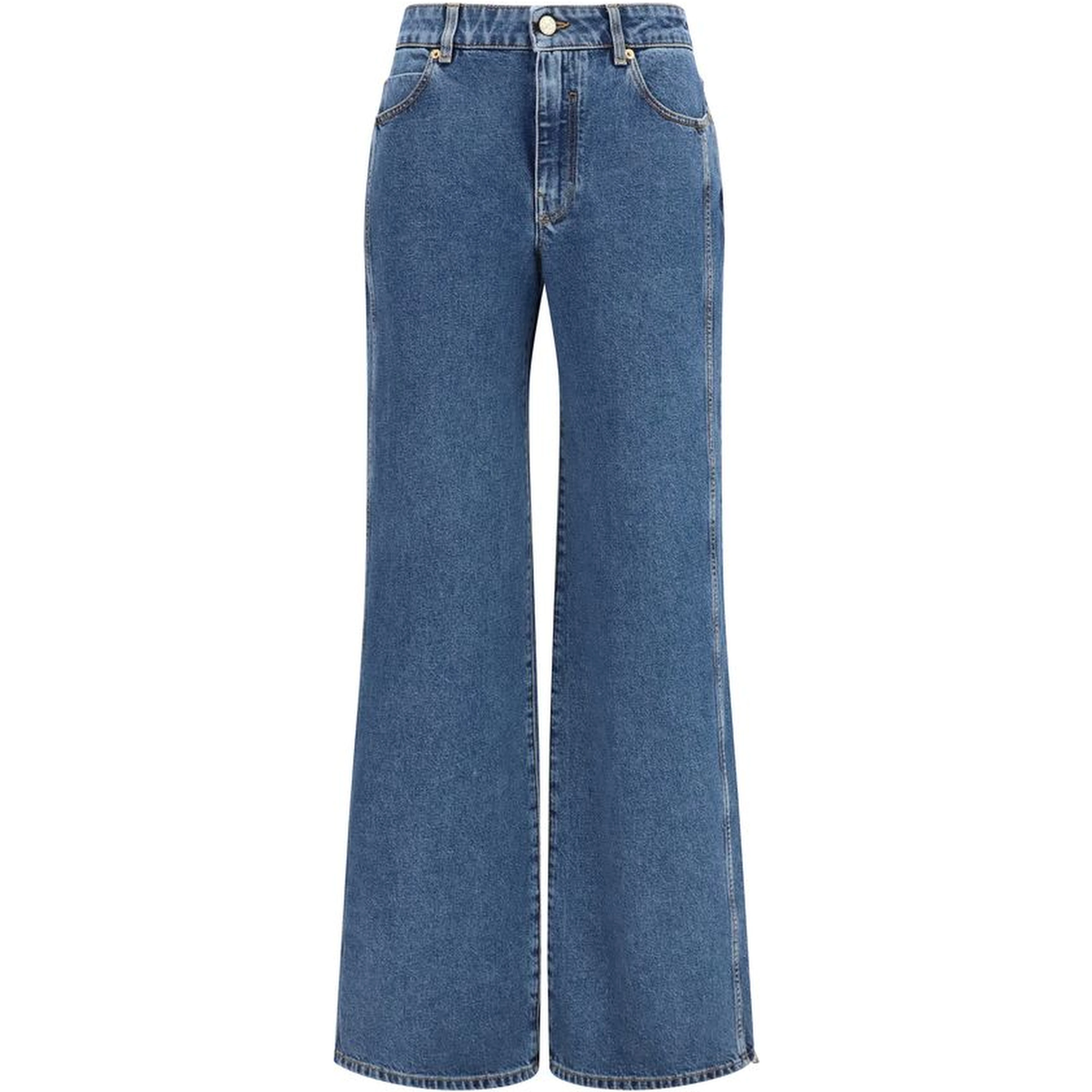 Blue Cotton Jeans Denim