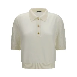 White Wool Oves Aries Polo Shirt