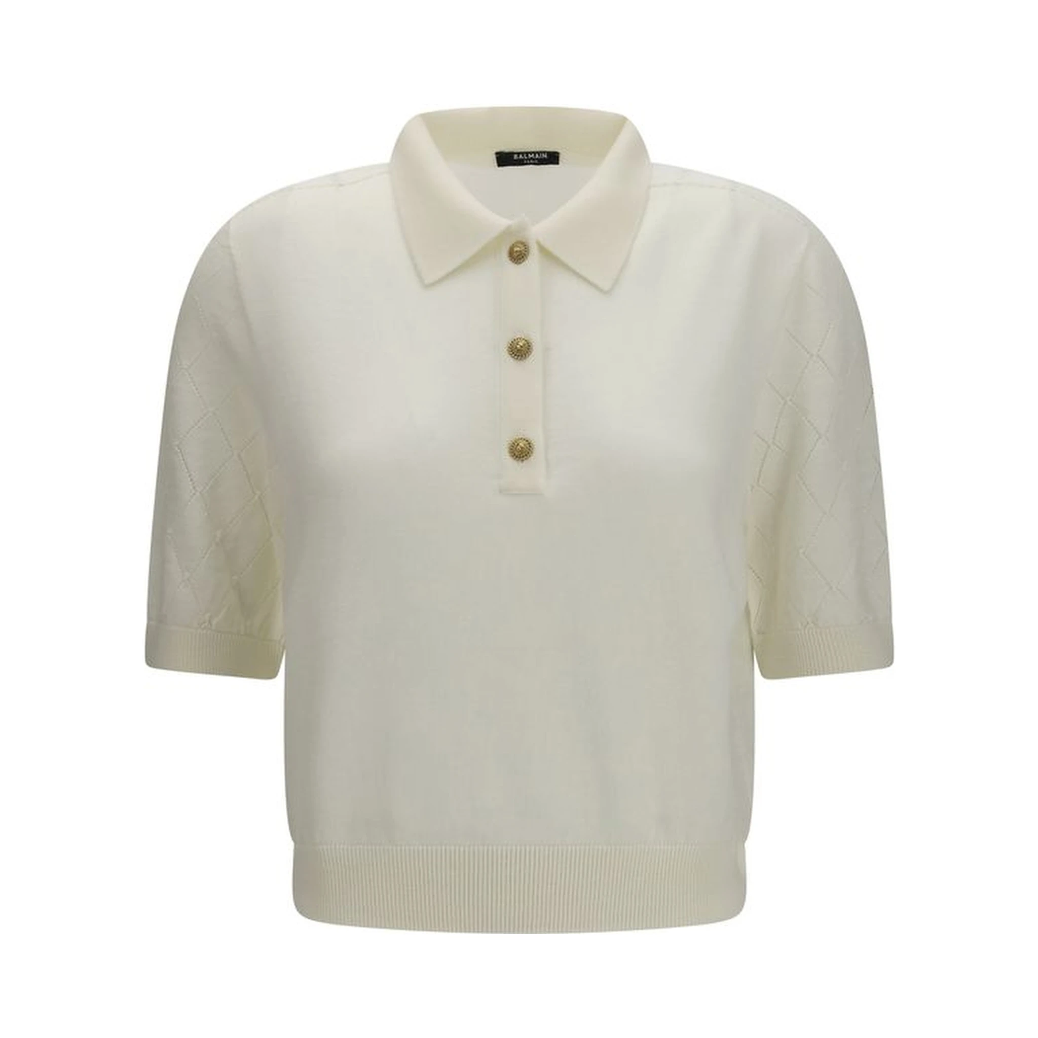 White Wool Oves Aries Polo Shirt
