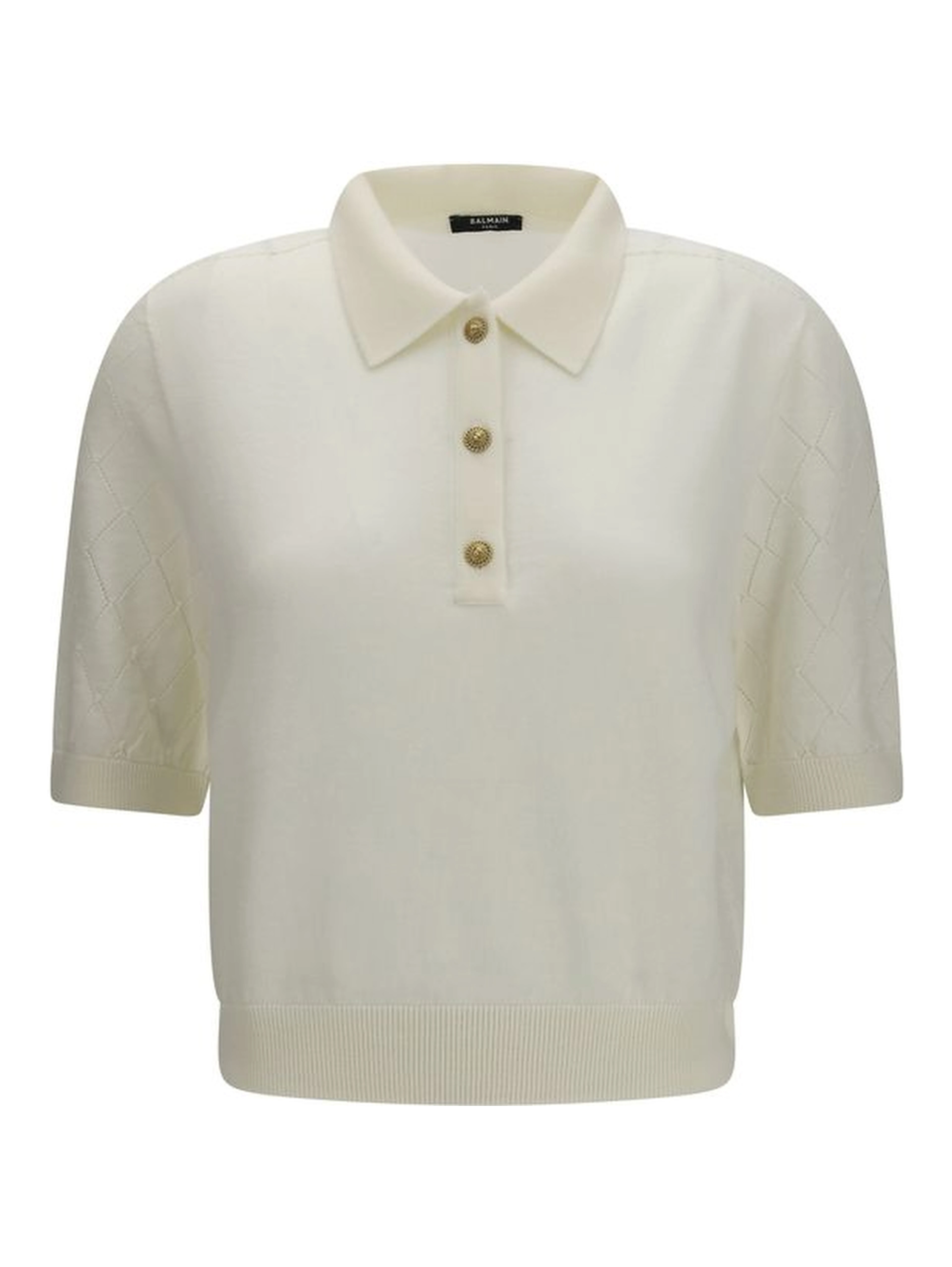 White Wool Oves Aries Polo Shirt