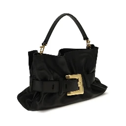 Black Calf Leather Bos Taurus Shoulder Bag