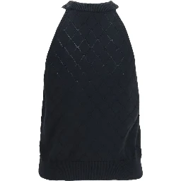 Black Wool Oves Aries Sleeveles T-Shirt