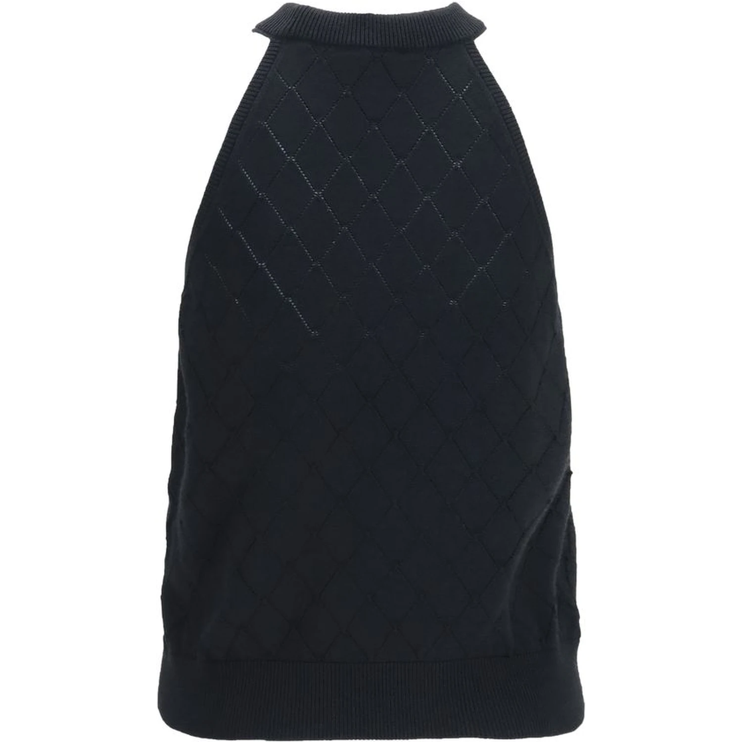 Black Wool Oves Aries Sleeveles T-Shirt
