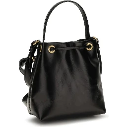 Black Calf Leather Bos Taurus Backet Bag