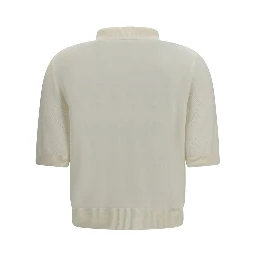 White Wool Oves Aries Polo Shirt