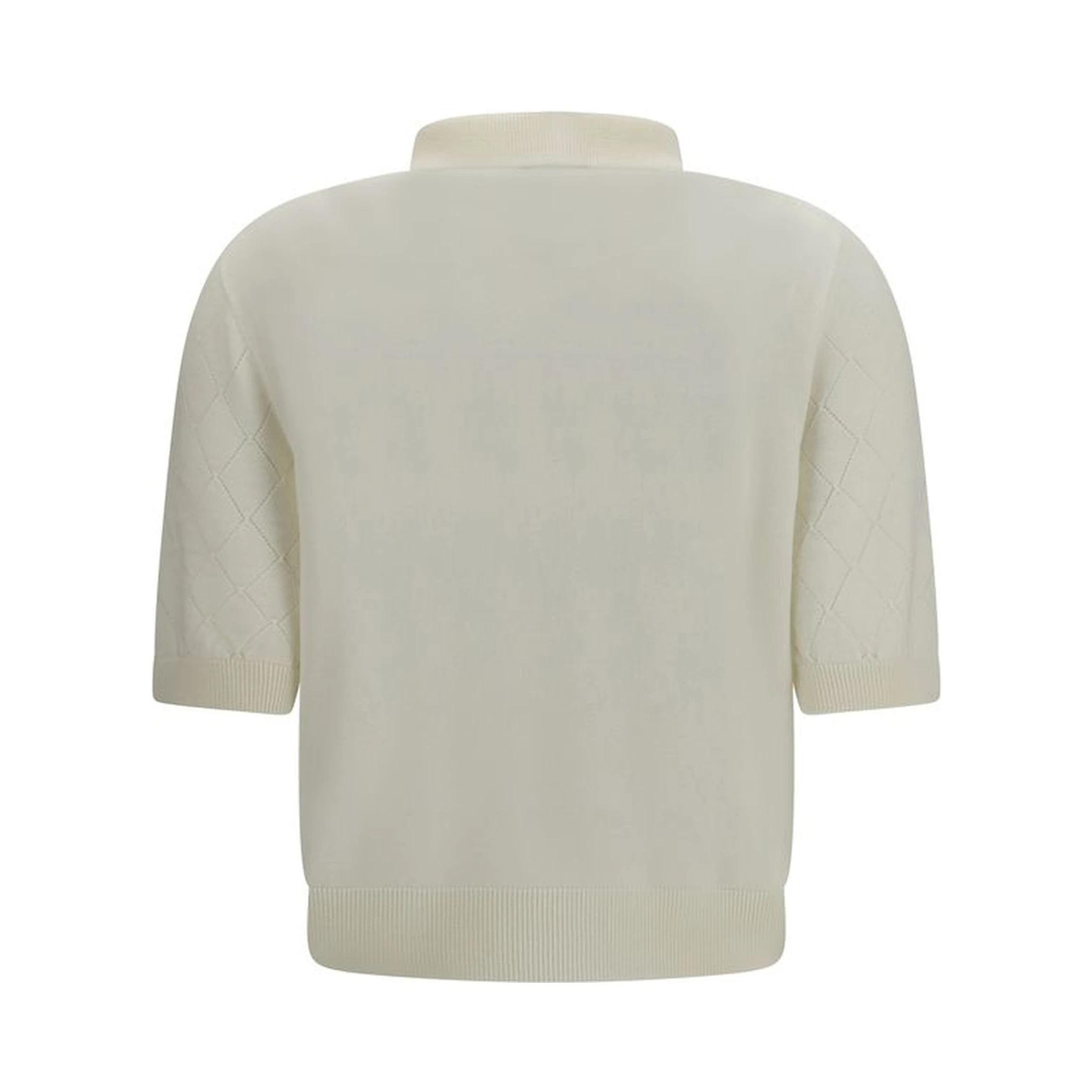 White Wool Oves Aries Polo Shirt