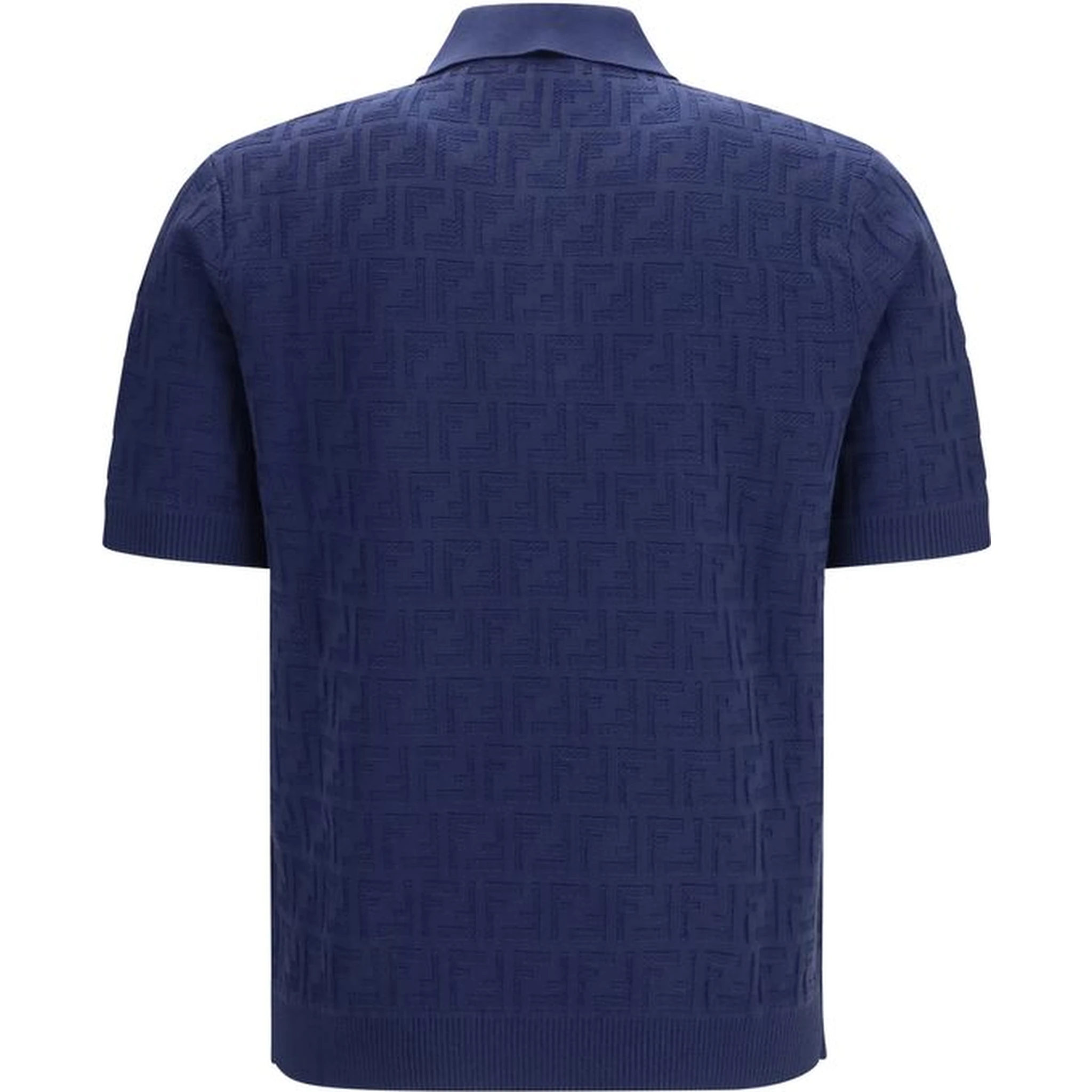 Blue Cotton Polo Shirt