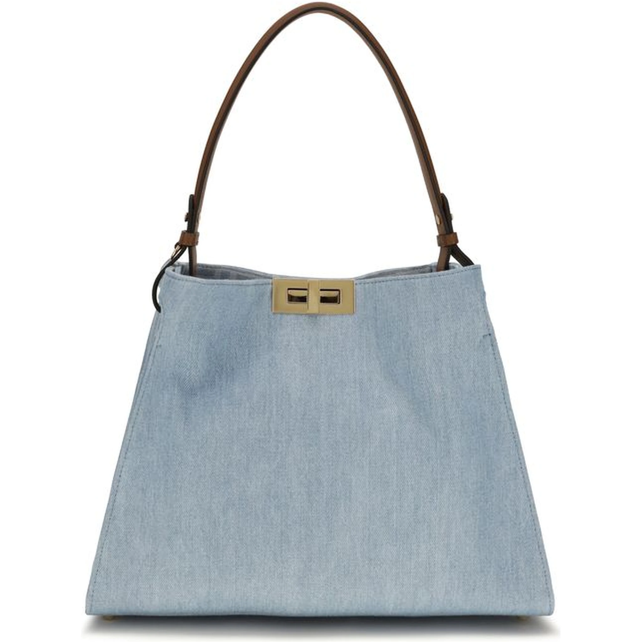 Blue Cotton Handbag