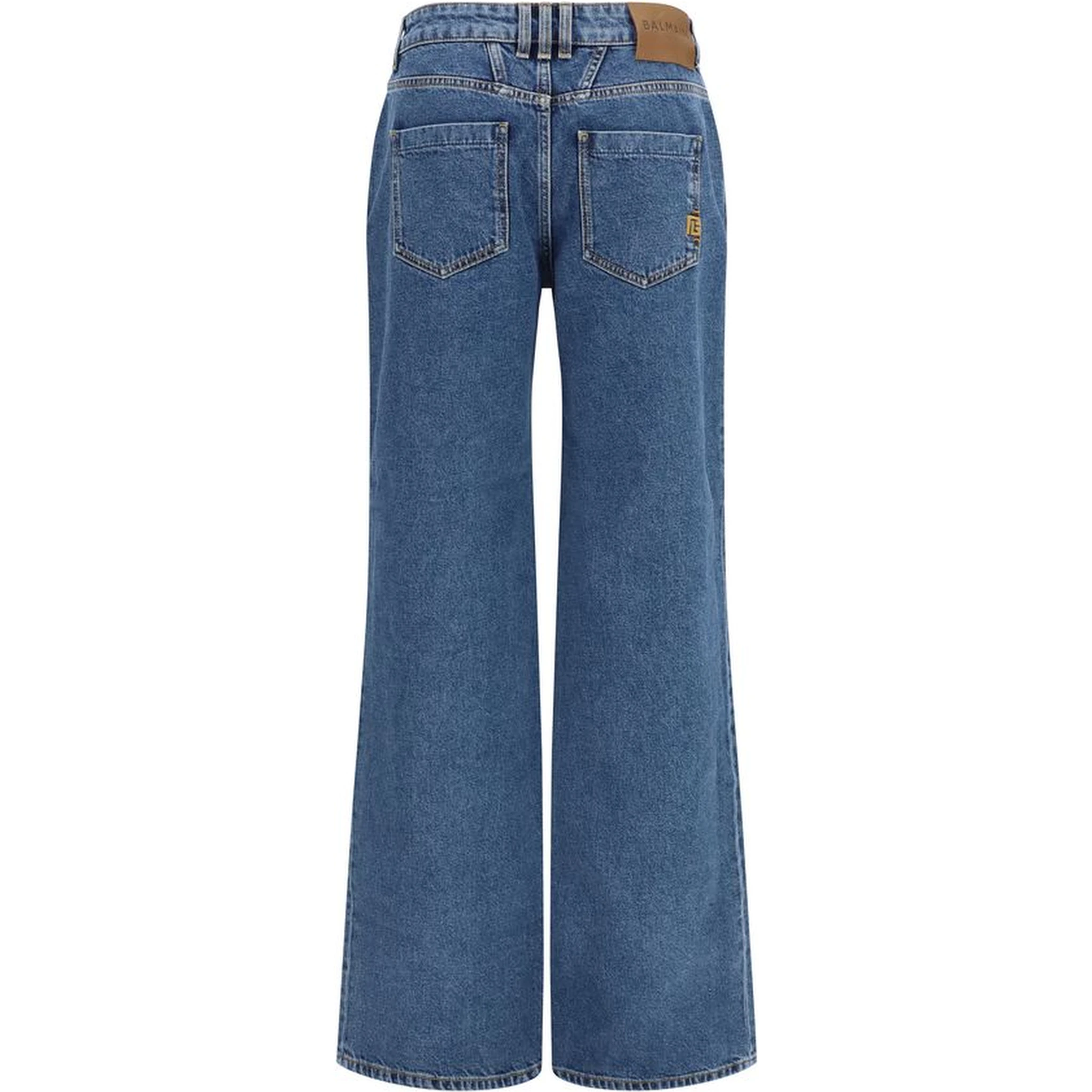 Blue Cotton Jeans Denim