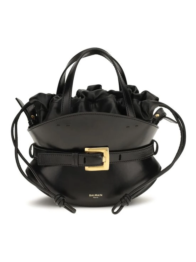 Black Calf Leather Bos Taurus Shoulder Bag