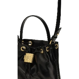 Black Calf Leather Bos Taurus Backet Bag
