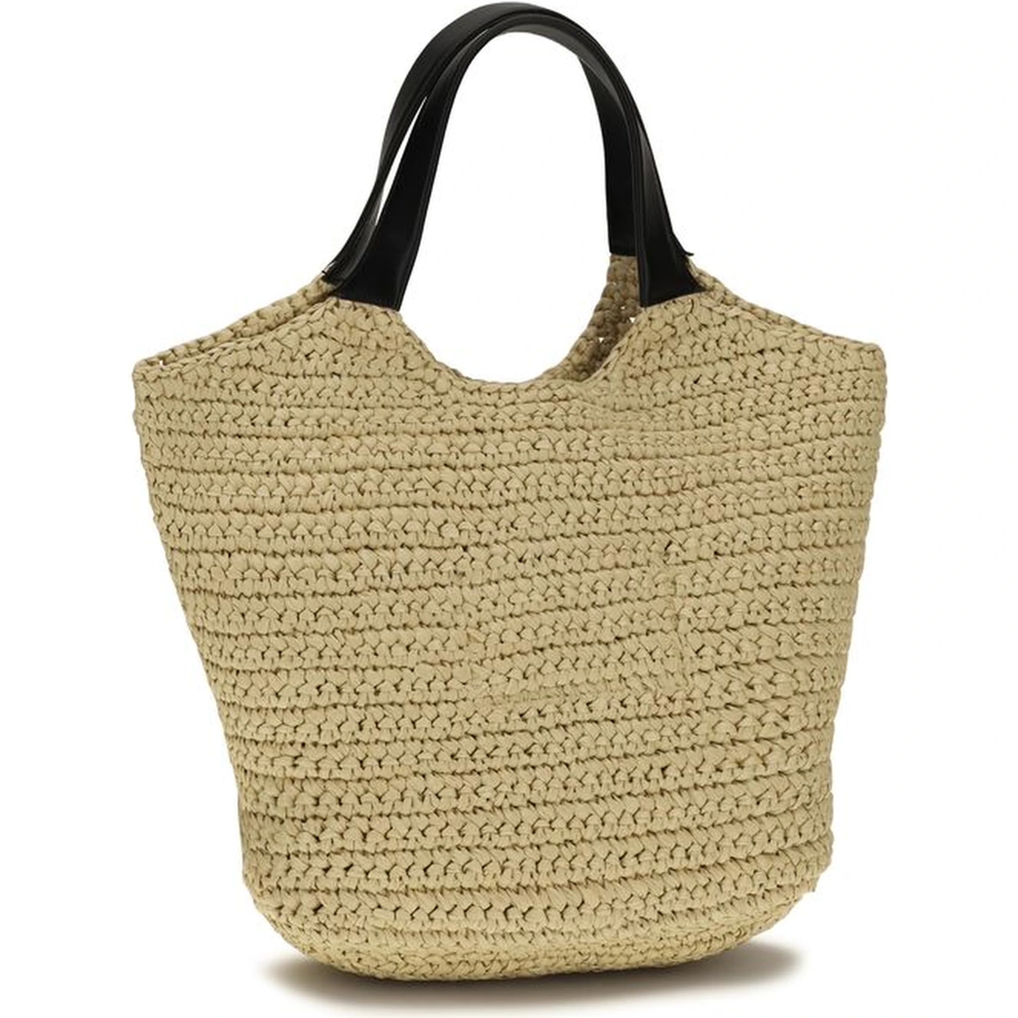 Beige Viscose Shoulder Bag