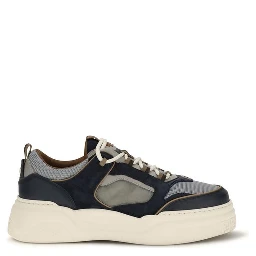 Multicolor Calf Leather Bos Taurus Athletic Sneakers