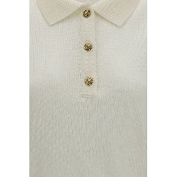 White Wool Oves Aries Polo Shirt