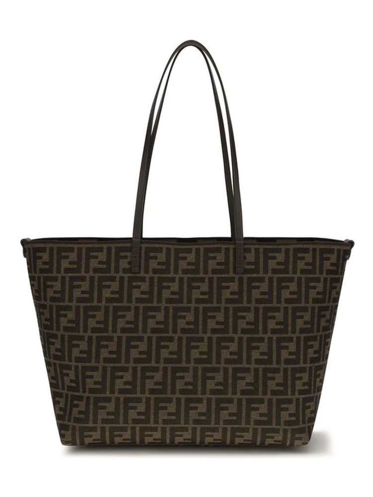 Brown Polyester Shoulder Bag