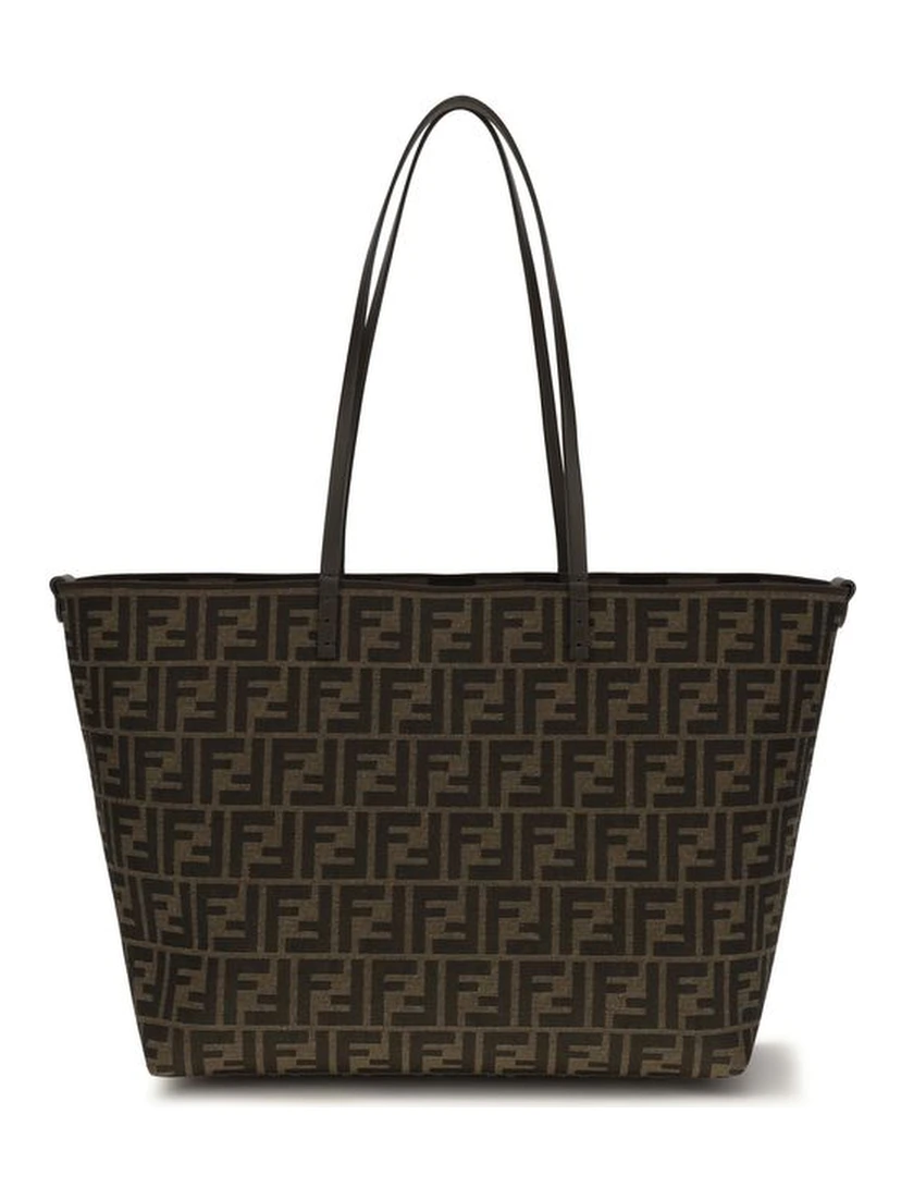 Brown Polyester Shoulder Bag