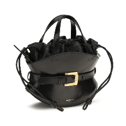 Black Calf Leather Bos Taurus Shoulder Bag