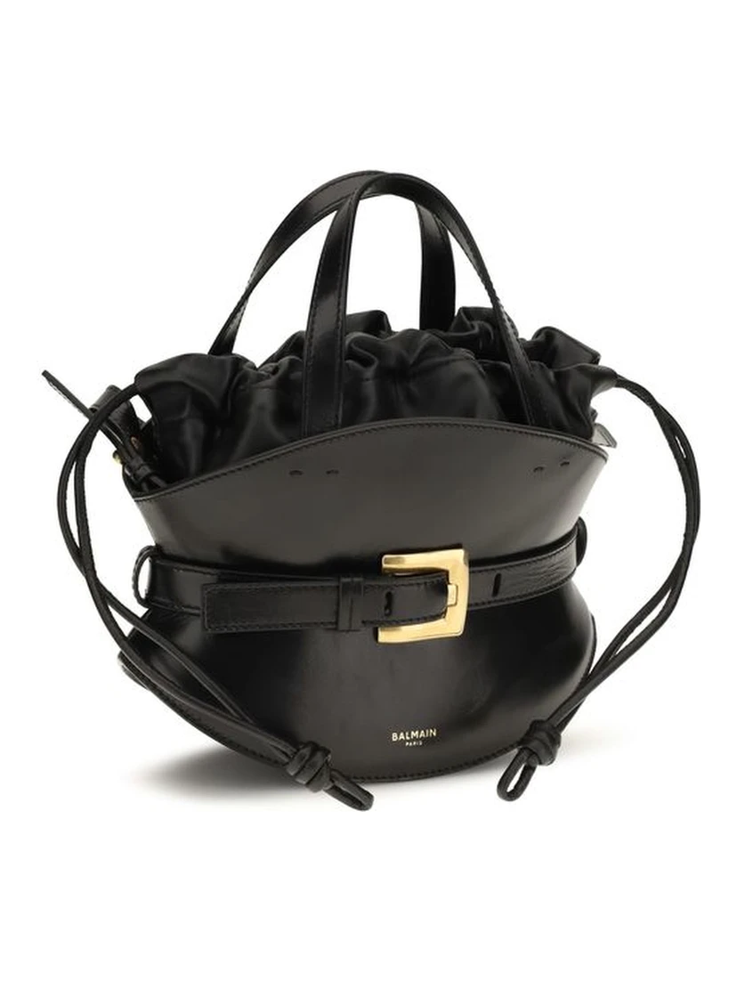 Black Calf Leather Bos Taurus Shoulder Bag