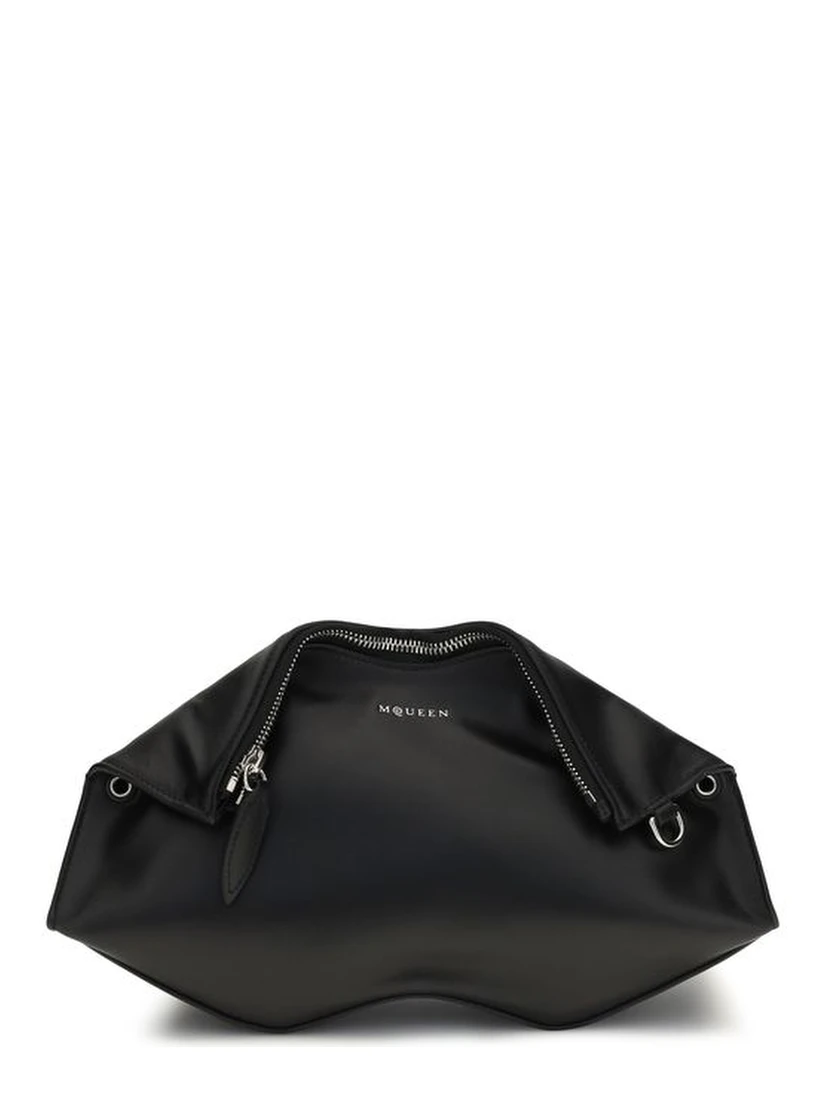 Black Calf Leather Bos Taurus Clutch Bag