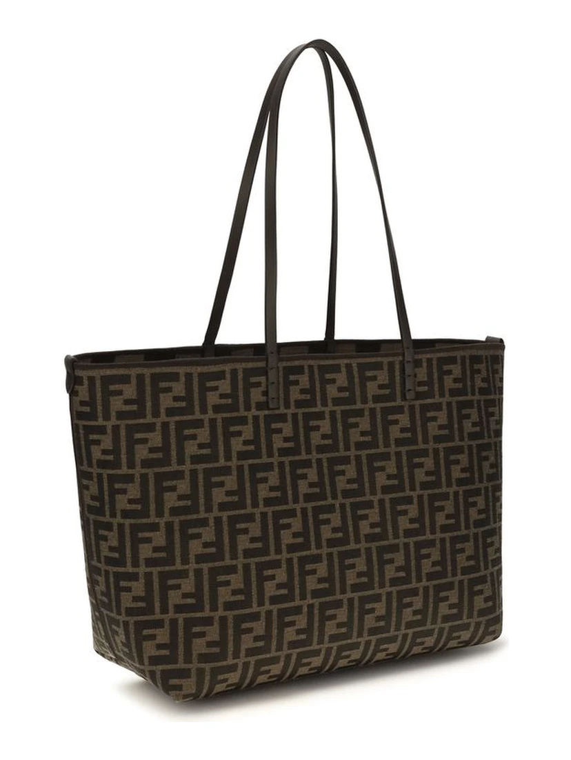 Brown Polyester Shoulder Bag