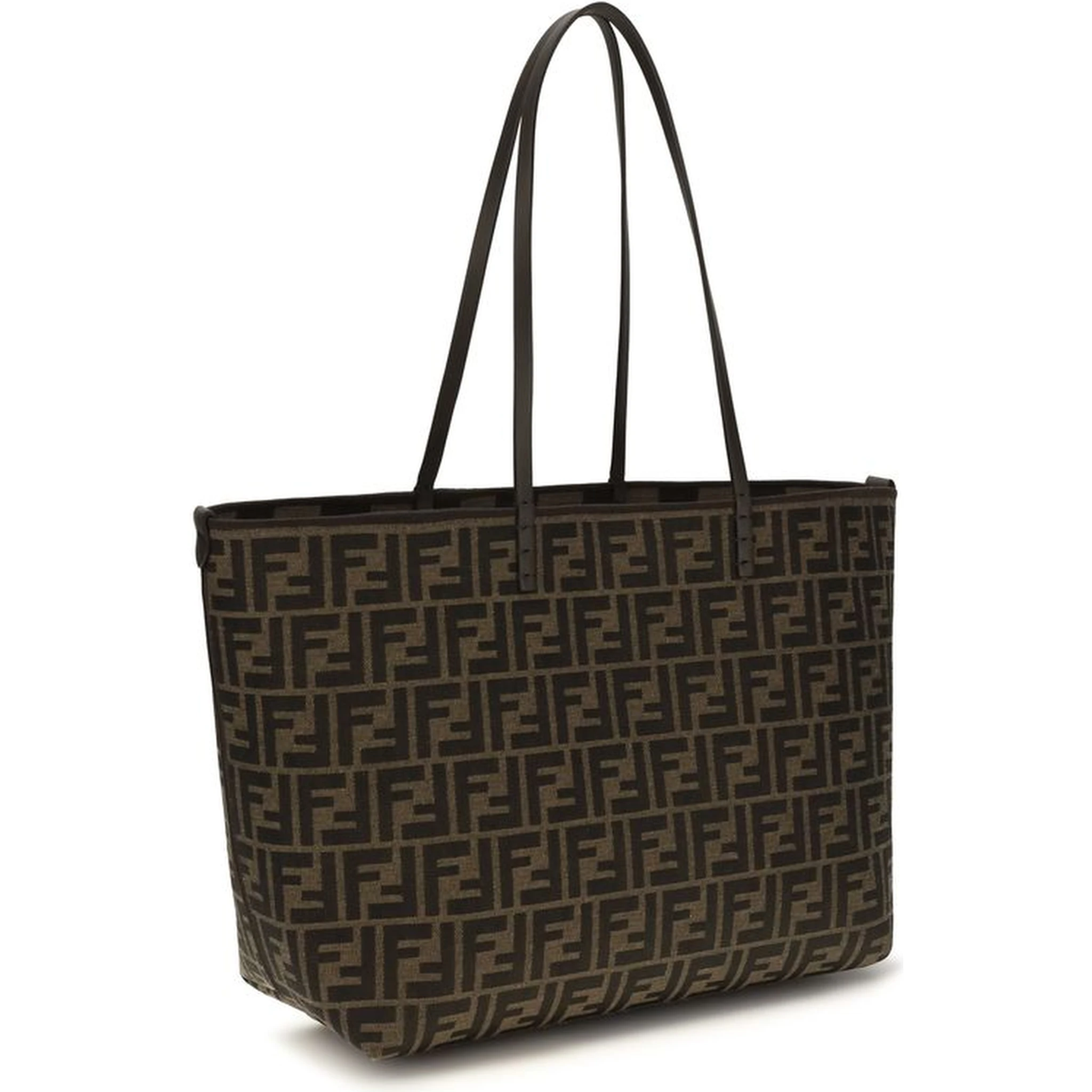 Brown Polyester Shoulder Bag