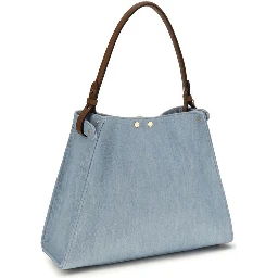 Blue Cotton Handbag